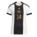 Tyskland Jamal Musiala #14 Replika Hemma matchkläder Dam VM 2022 Korta ärmar